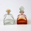 high quality cosmetic essential oil packaging round clear reed diffuser glass bottle